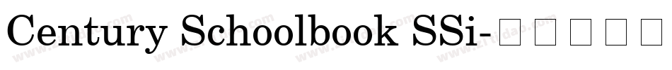 Century Schoolbook SSi字体转换